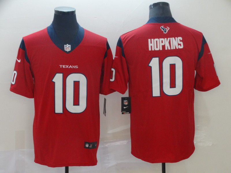 Men Houston Texans #10 Hopkins Red Nike Vapor Untouchable Limited Player NFL Jerseys->women nfl jersey->Women Jersey